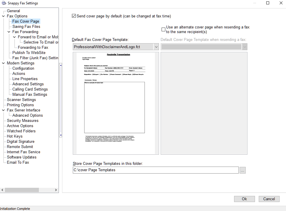 Snappy-Fax-Settings-Cover-Page-Options