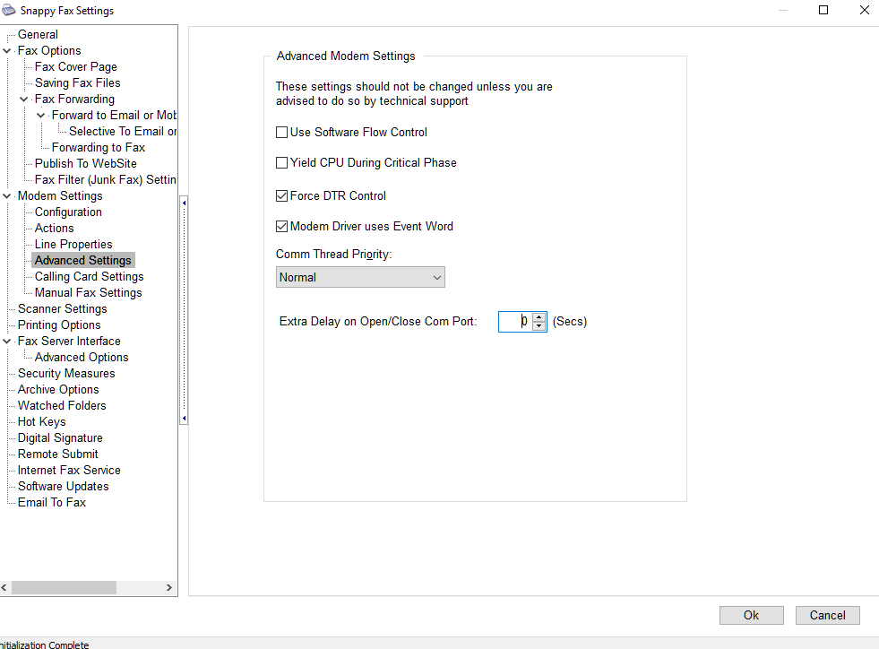 Snappy-Fax-Settings-Modem-Advanced