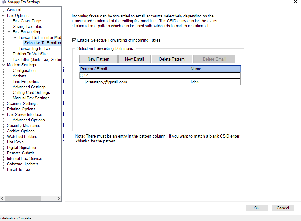 Snappy-Fax-Settings-Selective-Forwarding-to-email